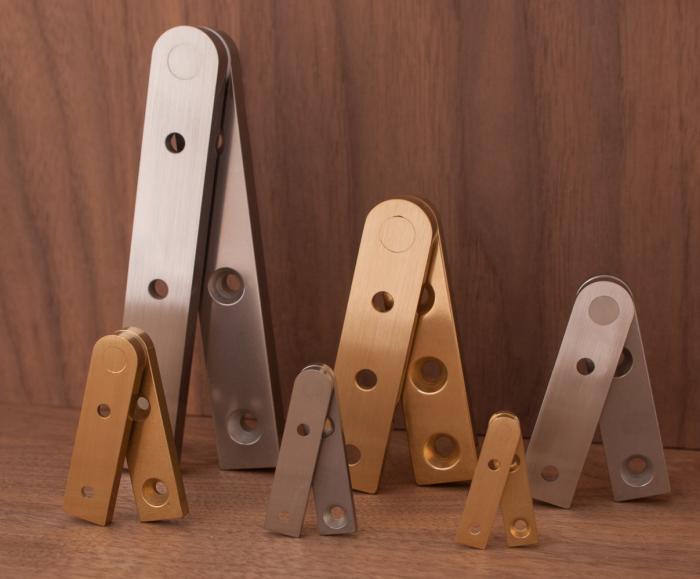 Brusso Straight Pivot Cabinet Hinges - All sizes are available in Brass or Stainless steel.