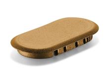 Light Brown Cosmetic plastic cover cap for exposed mortise holes. 32 pieces(#201356).