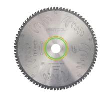 carbide tipped 80 tooth blade, ATB grind for fine cuts in wood and soft plastics (#495387)