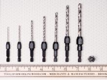 7 Piece Drill Bit Adapter Set (1/16" - 1/4")
Includes: 42004, 42006, 42008, 42010, 42012, 42014, 42016, 42001(#40020)